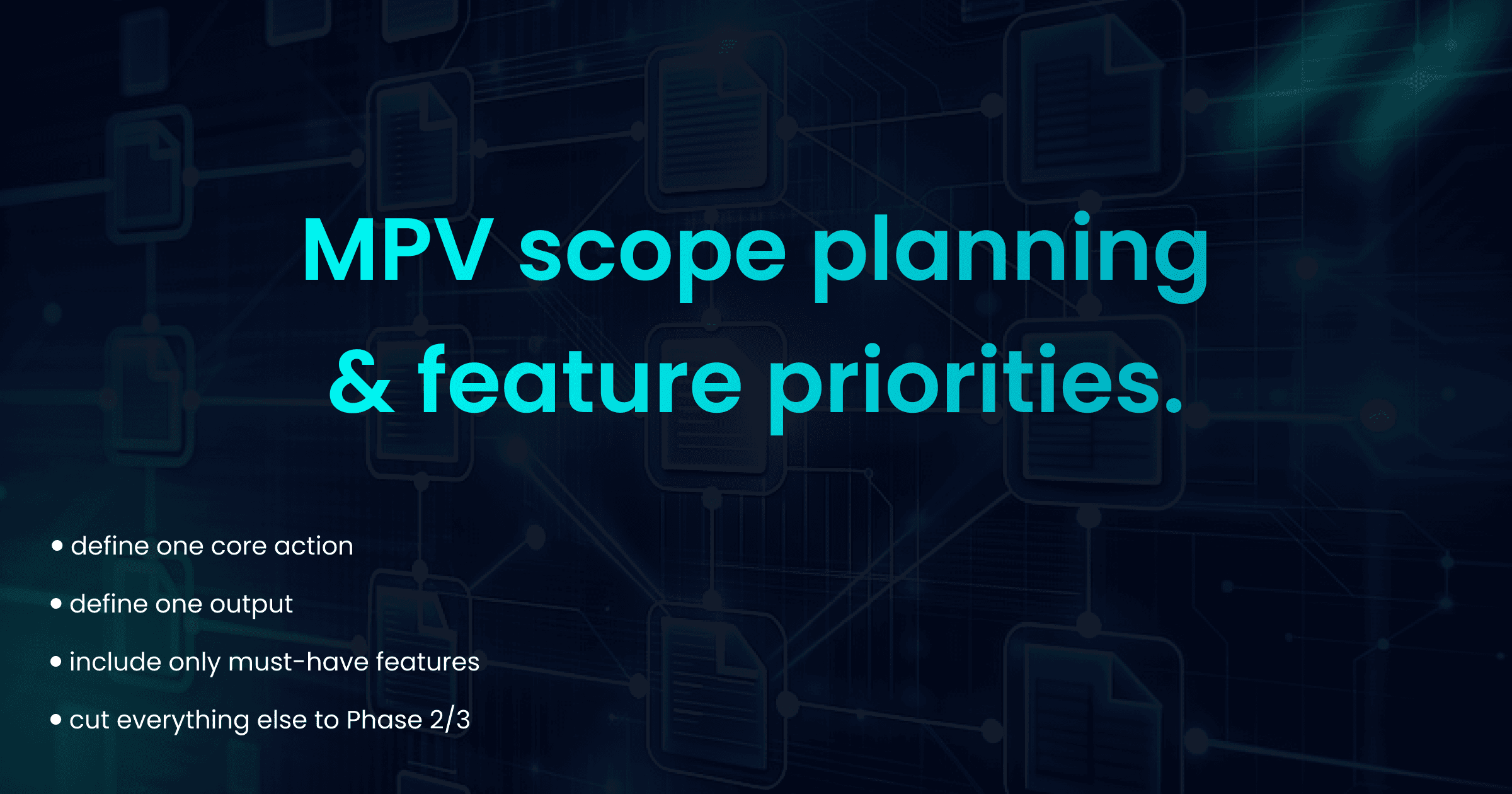 MVP Scope Checklist: What to Include (and What to Cut) for Startups